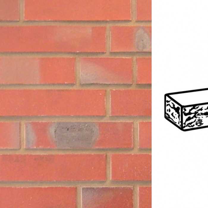 Кирпич клинкерный Muhr 03 K Naturrot Kohle готик, 240х55х71 мм