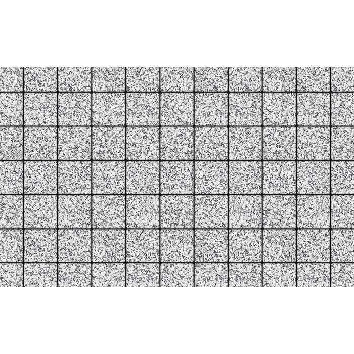 Плитка тротуарная Квадрат (ЛА-Линия) А.3.К.4 Стоунмикс бело-чёрный 100х100х40 мм