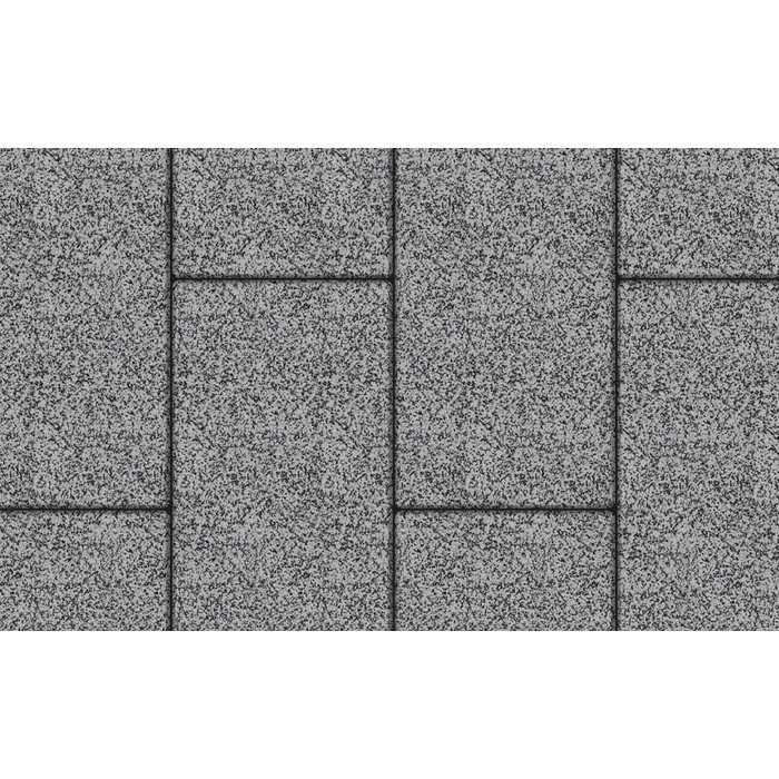 Плитка тротуарная Прямоугольник (Ла-Линия) Б.5.П.8 Гранит+ серый с черным 600х300х80 мм